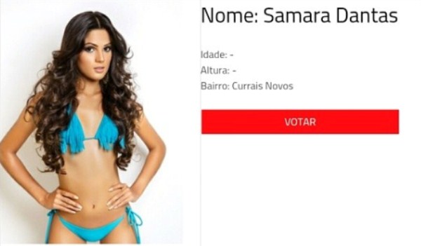 A curraisnovense Samara Dantas disputa o título de Miss RN.