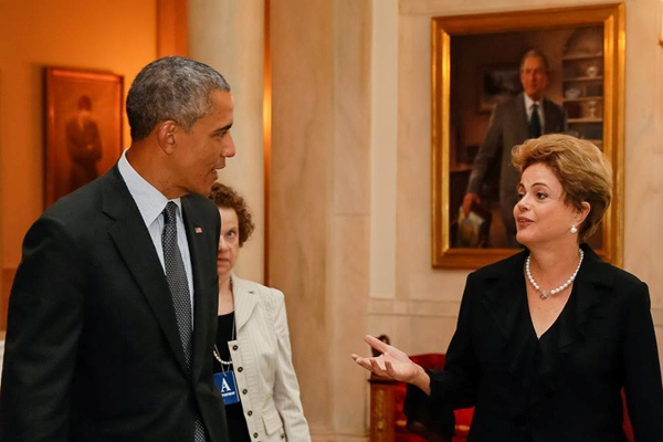 Dilma fazer pronunciamento sobre o fim do desmatamento ilegal durante encontro com Obama.