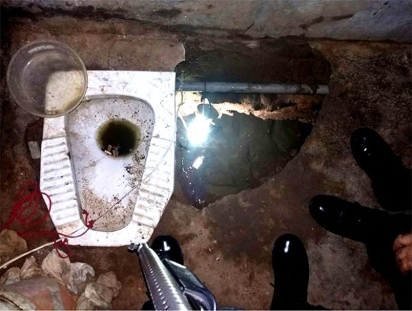 Túneis têm sido usados como meio de fuga pelos presos no Rio Grande do Norte (Foto: G1/RN)