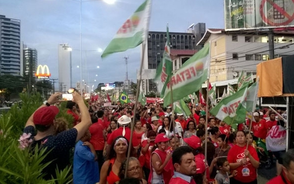 Sesed disse que 20 mil pessoas participaram de ato de protesto em Natal – (Foto: Ricardo Araújo/Tribuna do Norte)