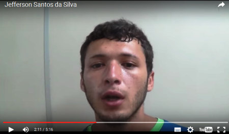 Jefferson Santos da Silva, assassino confesso do professor Diogo Rosembergh.