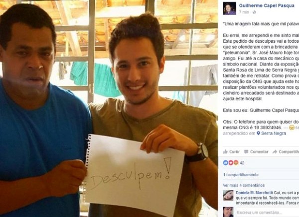 Guilherme e José Mauro se reencontram em Serra Negra (Foto: Reprodução/internet)