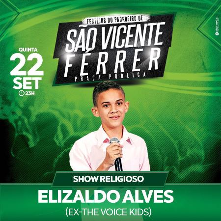 Elizaldo ficou conhecido nacionalmente após participar do The Voice Kids, da Rede Globo.