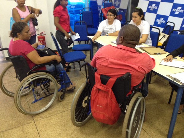 Portadores de algum tipo de deficiência terão uma boa oportunidade, neste sábado (17), de conseguir trabalho (Foto: John Pacheco/G1)